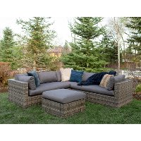 OR4SCGY Traditional Gray 4 Piece Outdoor Patio Set