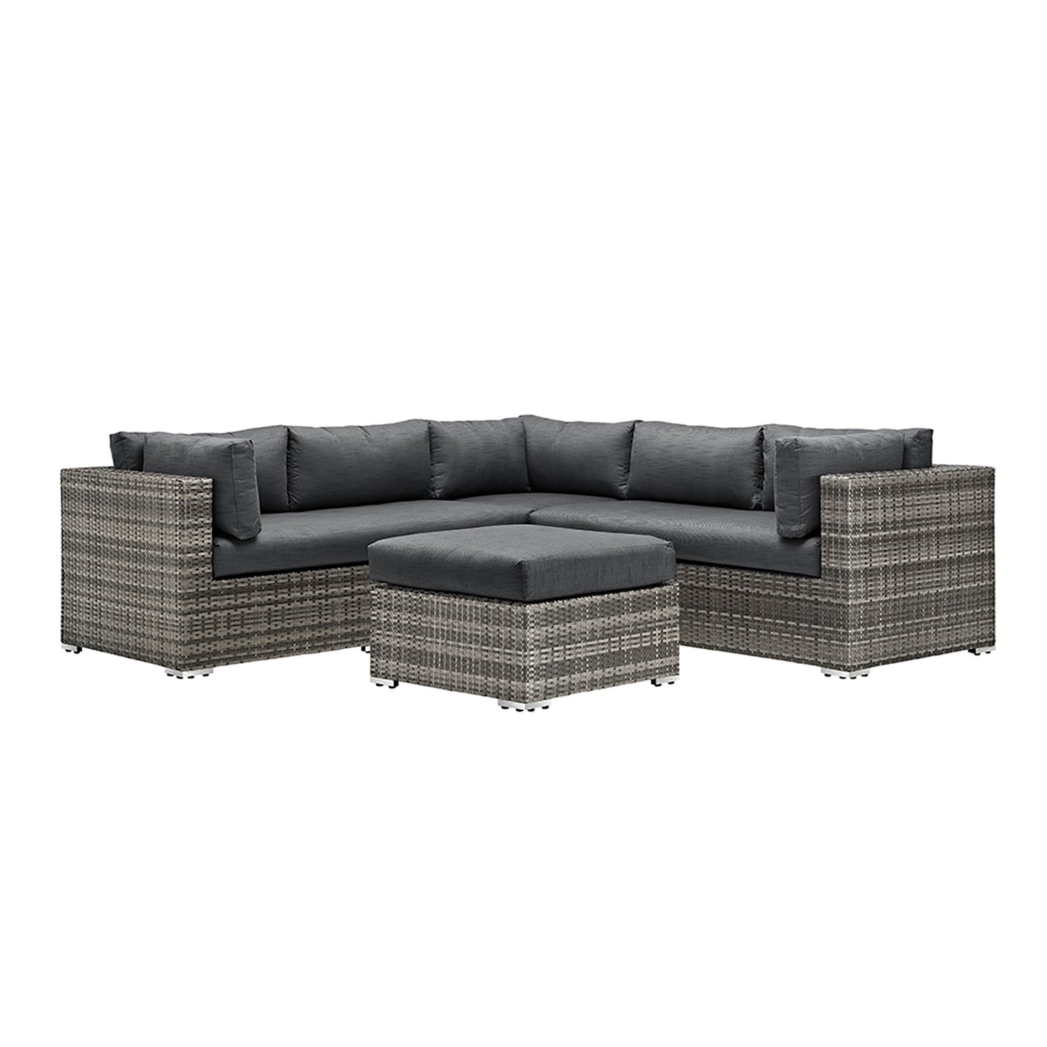 OR4SCGY Traditional Gray 4 Piece Outdoor Patio Set-3
