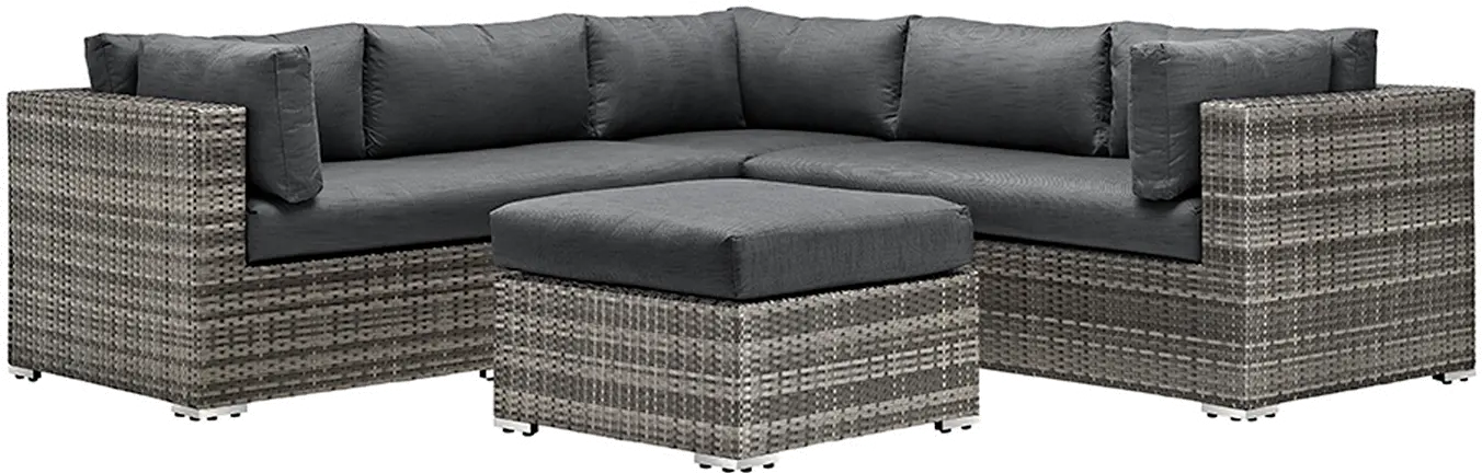 OR4SCGY Traditional Gray 4 Piece Outdoor Patio Set-3