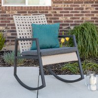 ORLIZRC1GG Modern Light Gray Rattan Patio Chair - Liza-1