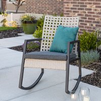 ORLIZRC1GG Modern Light Gray Rattan Patio Chair - Liza-2