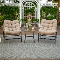 ORRSCSNL Contemporary Scoop Patio Chairs and Table Set - Scoop-1