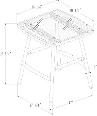 ORRSCSNL Contemporary Scoop Patio Chairs and Table Set - Scoop-6
