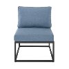 ORTRINCHBU Blue Patio Side Chair - Trinidad