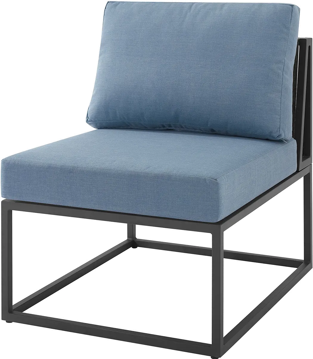ORTRINCHBU Trinidad Blue Patio Side Chair-2