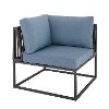 ORTRINCRBU Blue Patio Corner Chair - Trinidad