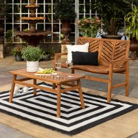 OW2LSGVINBR Light Brown 2 Piece Patio Chair Set-1