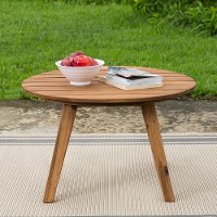 OW30CLCTBR Light Brown 30 Round Coffee Table-2