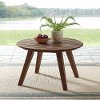 OW30CLCTDB Dark Brown Round Coffee Table