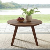 OW30CLCTDB Dark Brown Round Coffee Table-2