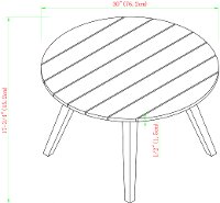 OW30CLCTDB Dark Brown Round Coffee Table-6