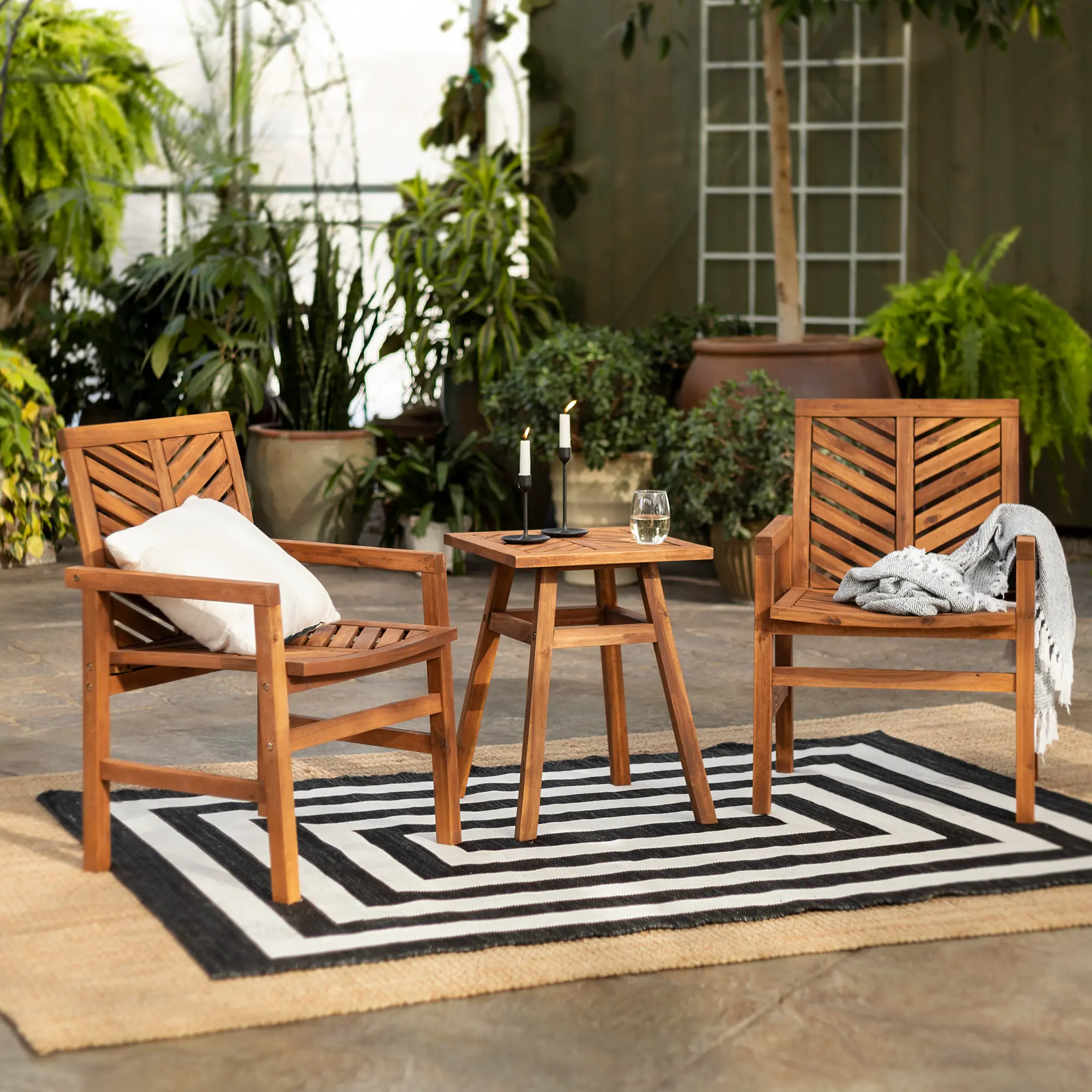 OW3CGVINBR Vincent 3 Piece Brown Patio Chat Set-1