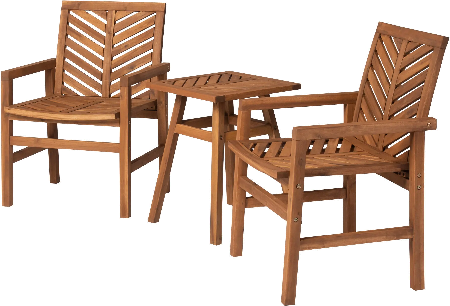 OW3CGVINBR Vincent 3 Piece Brown Patio Chat Set-2