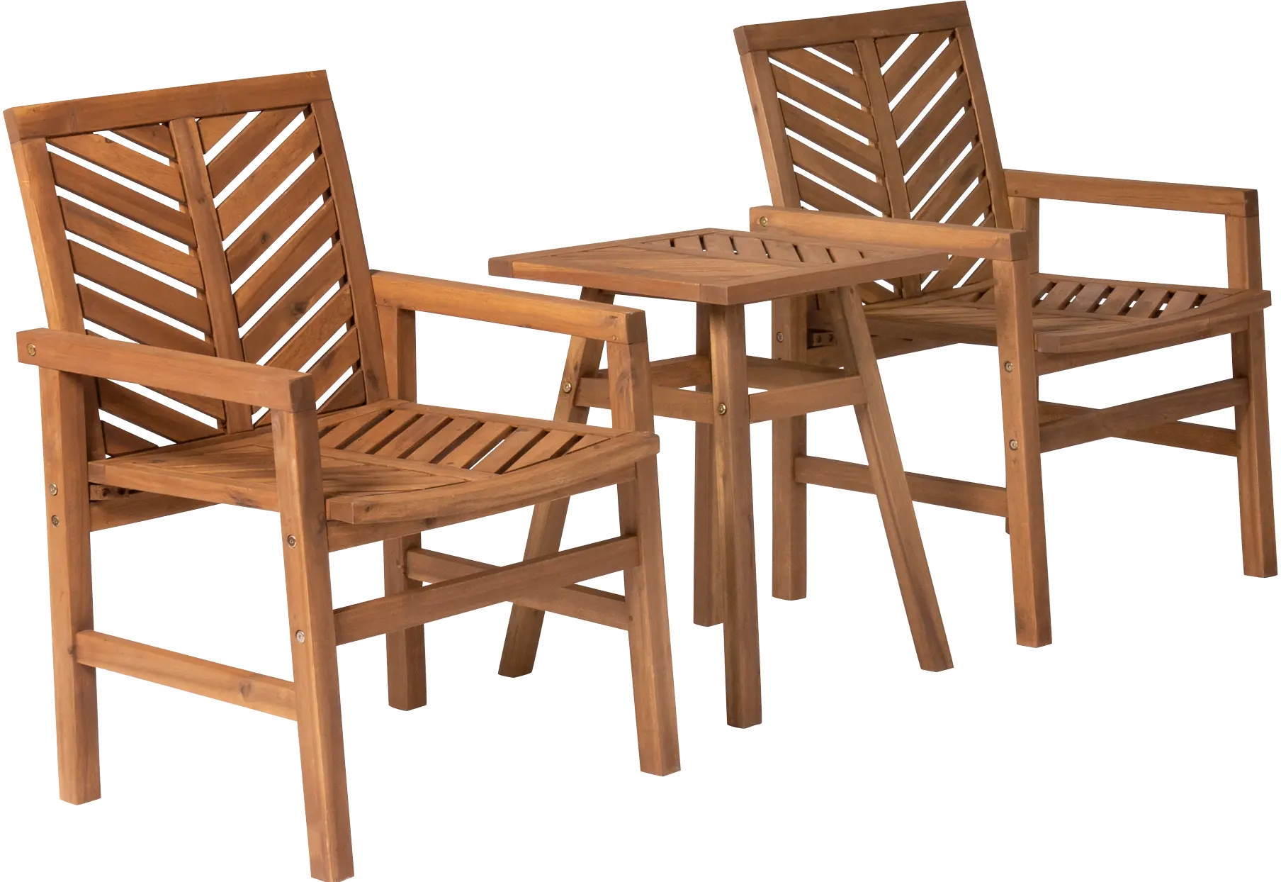 OW3CGVINBR Vincent 3 Piece Brown Patio Chat Set-3