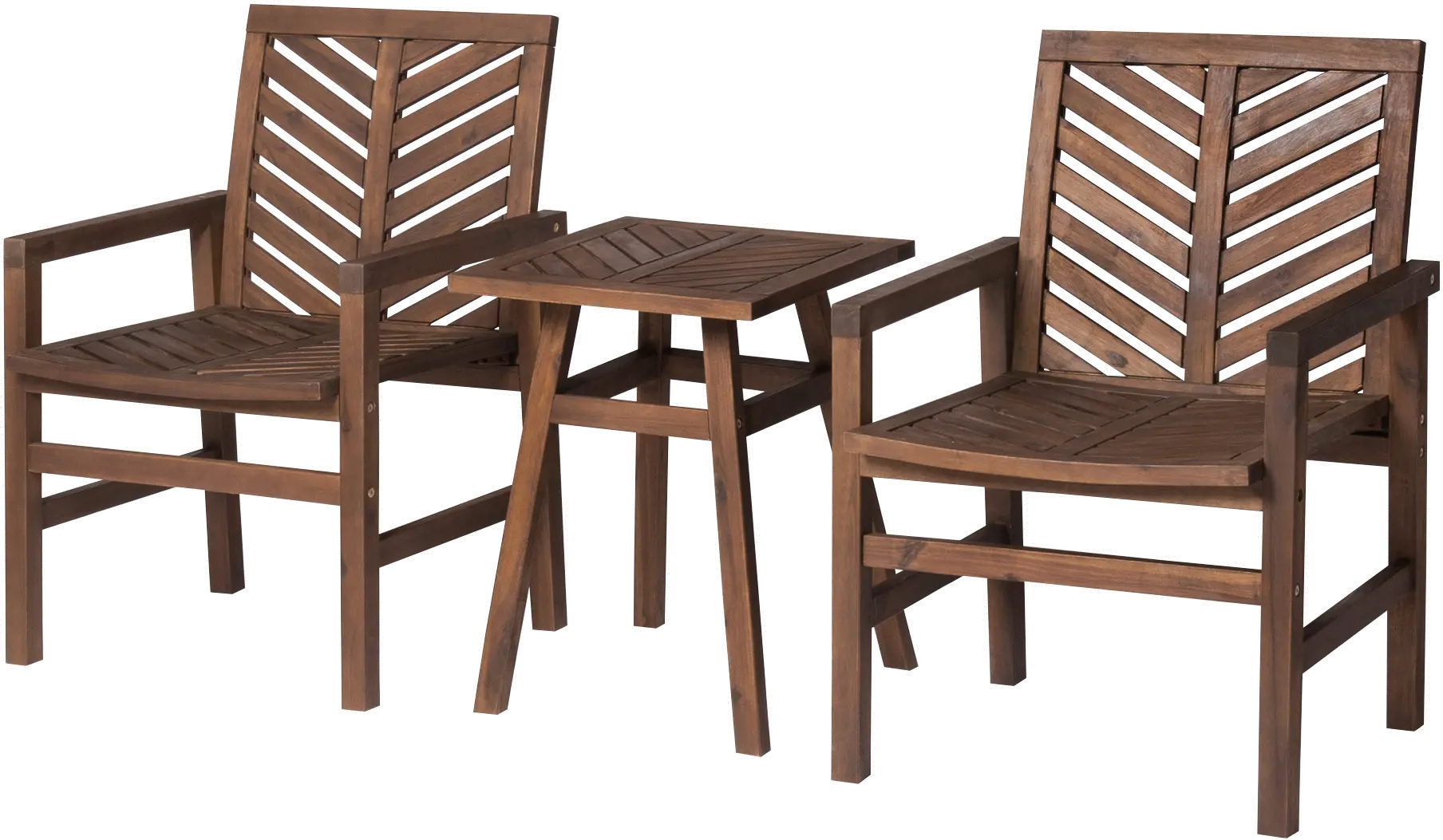 OW3CGVINDB Vincent 3 Piece Dark Brown Patio Chair Set-3