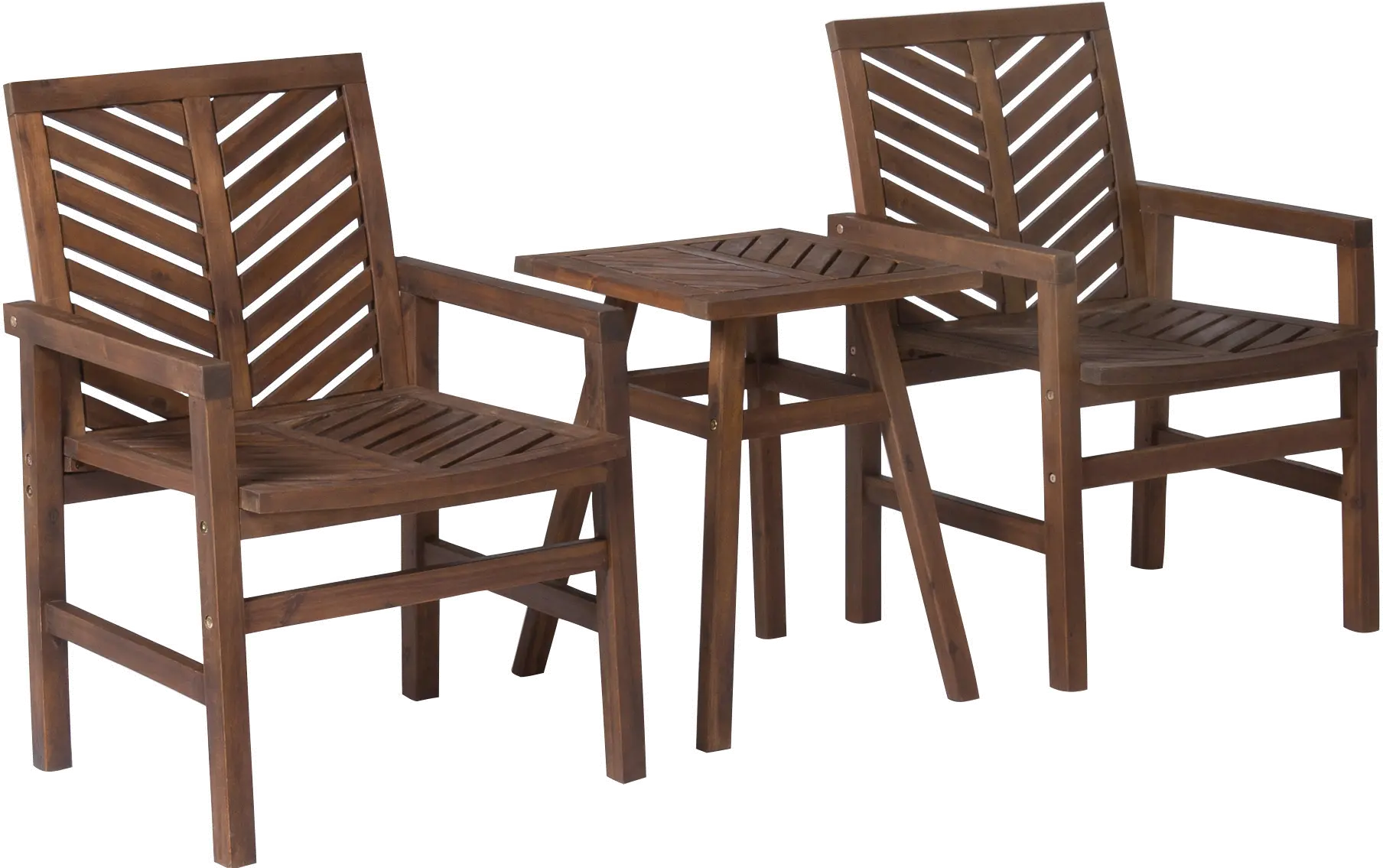 OW3CGVINDB Vincent 3 Piece Dark Brown Patio Chair Set-4