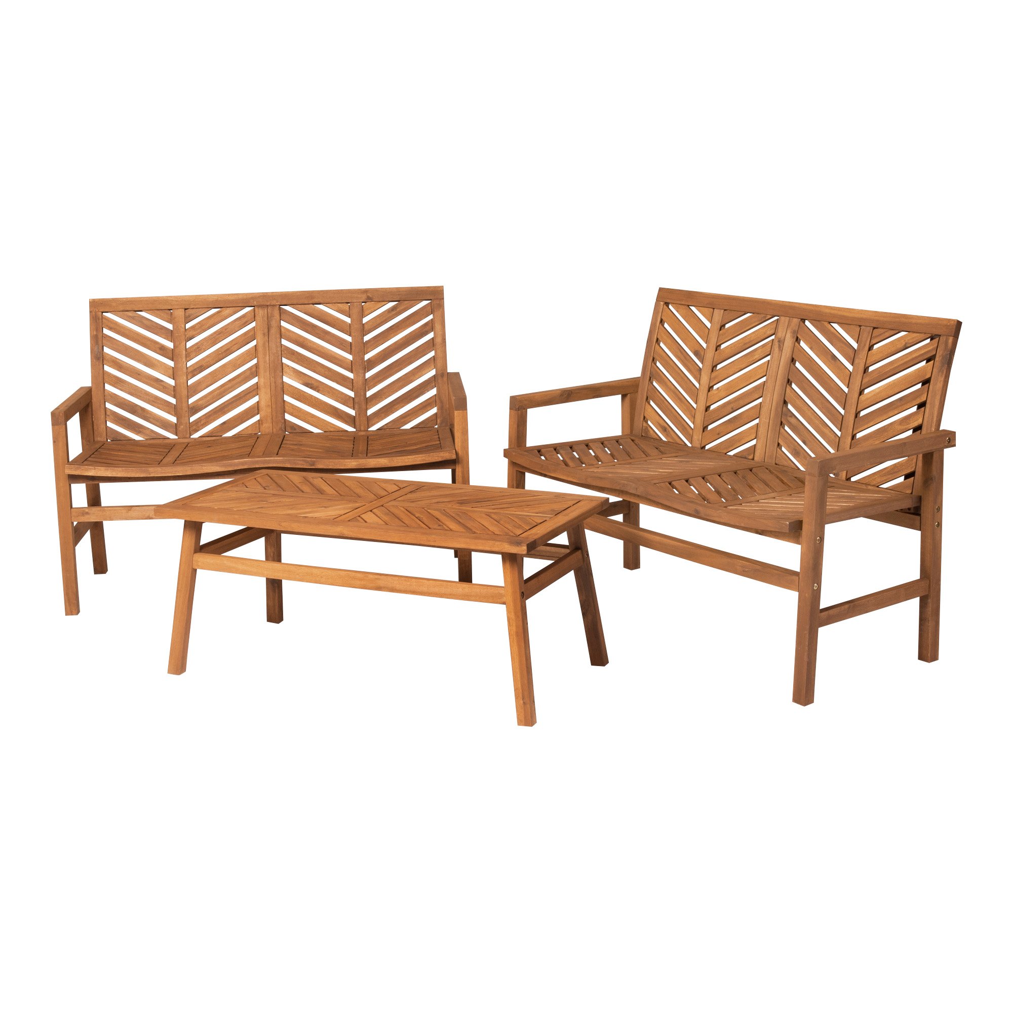 OW3LSGVINBR Vincent 3 Piece Light Brown Loveseat Patio Chat Set-4