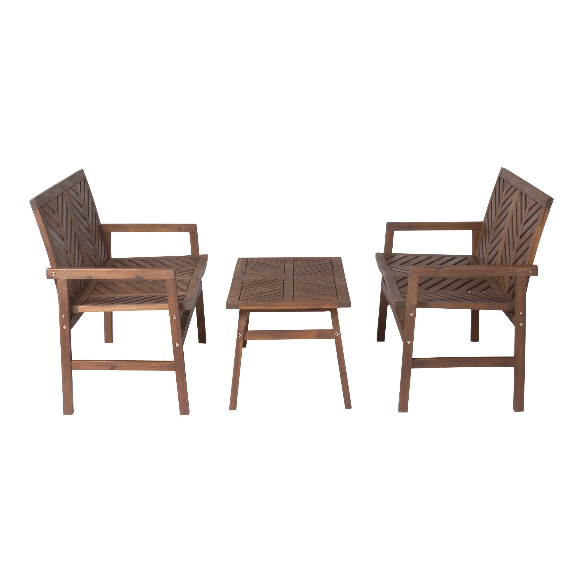 OWSLSGVINDB Vincent 3 Piece Dark Brown Loveseat Chat Set-2