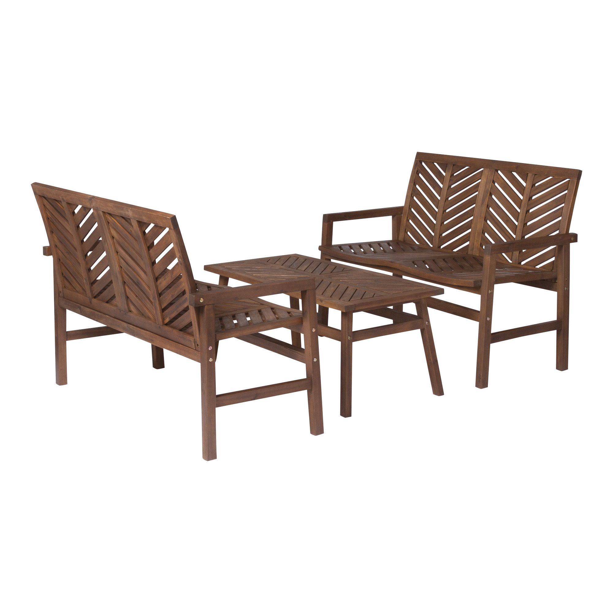 OWSLSGVINDB Vincent 3 Piece Dark Brown Loveseat Chat Set-4