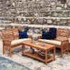 OW3SBR-2LST Light Brown Conversation Set with 3 Pieces
