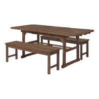OW3TXVINDB 3 Piece Dark Brown Patio Dining Set-4