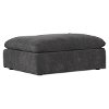 Encore Storm Gray Ottoman