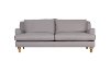 Regatta Gray Leather Loveseat