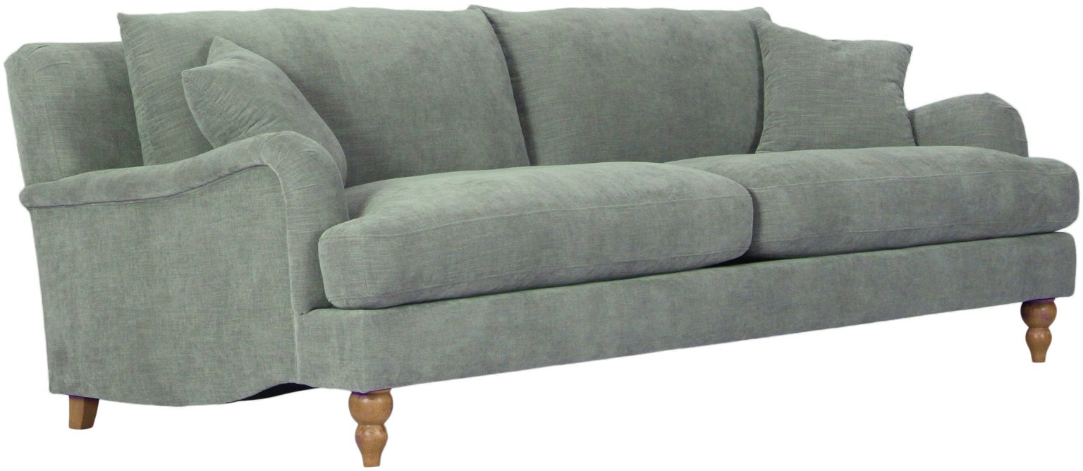 Traditional Gray Sofa with Waterproof Fabric - Cozy-2