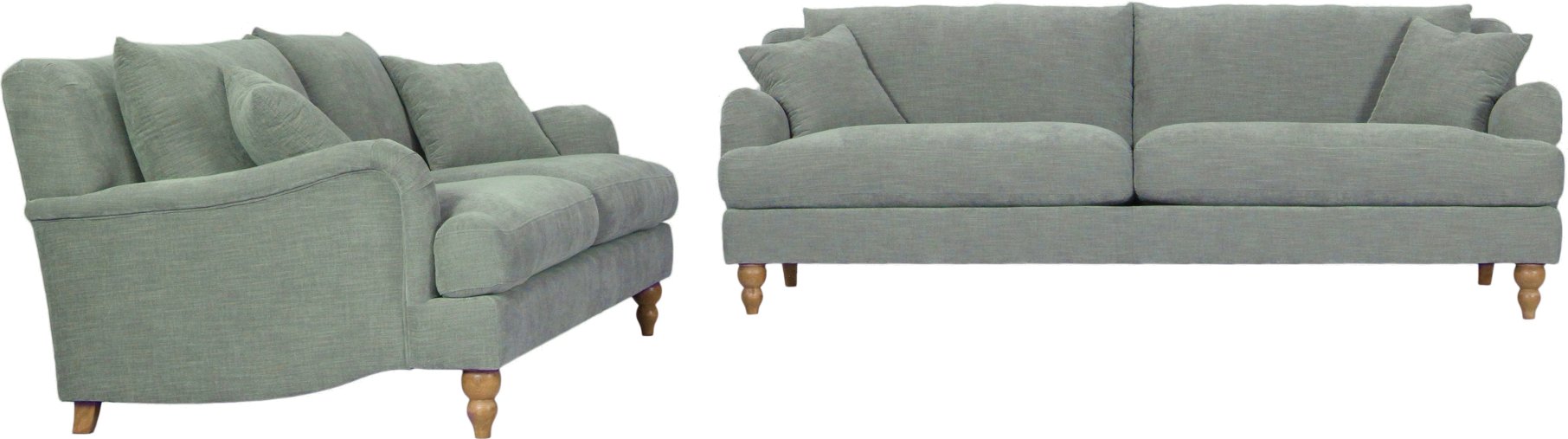 Traditional Gray Sofa with Waterproof Fabric - Cozy-3