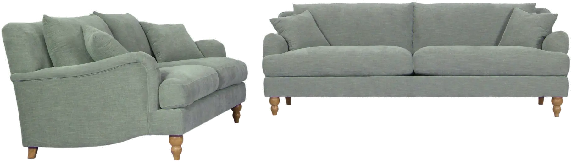 Cozy Fern Loveseat with Waterproof Fabric-3
