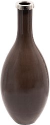 19 Inch Maple Brown Glass Decanter