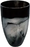 Clearance 16 Inch Black Glass Vase