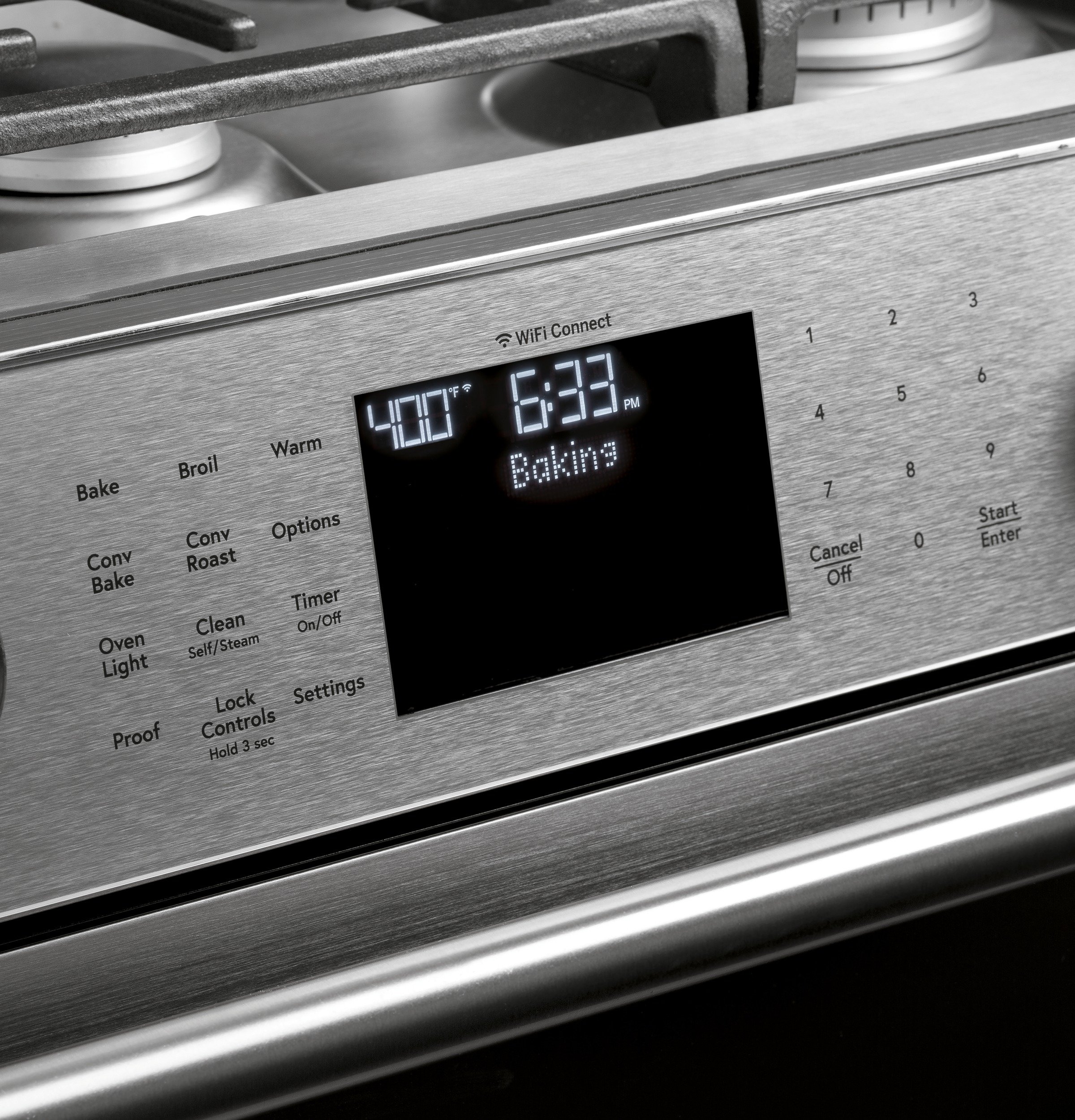 CGS700M2NS5 Cafe 30 Inch Gas Smart Range - 5.6 cu. ft. Platinum Glass-3