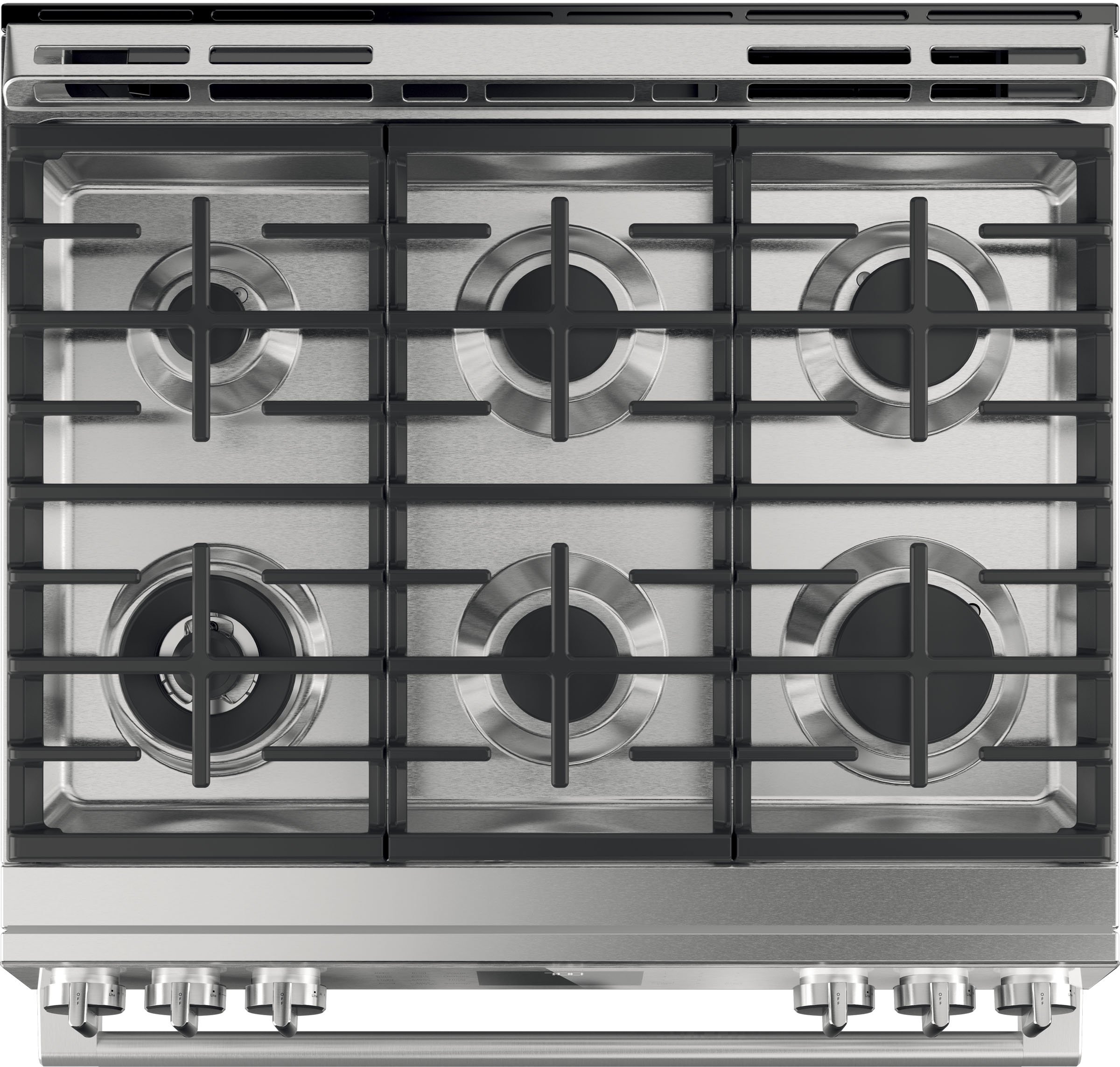 CGS700M2NS5 Cafe 30 Inch Gas Smart Range - 5.6 cu. ft. Platinum Glass-4