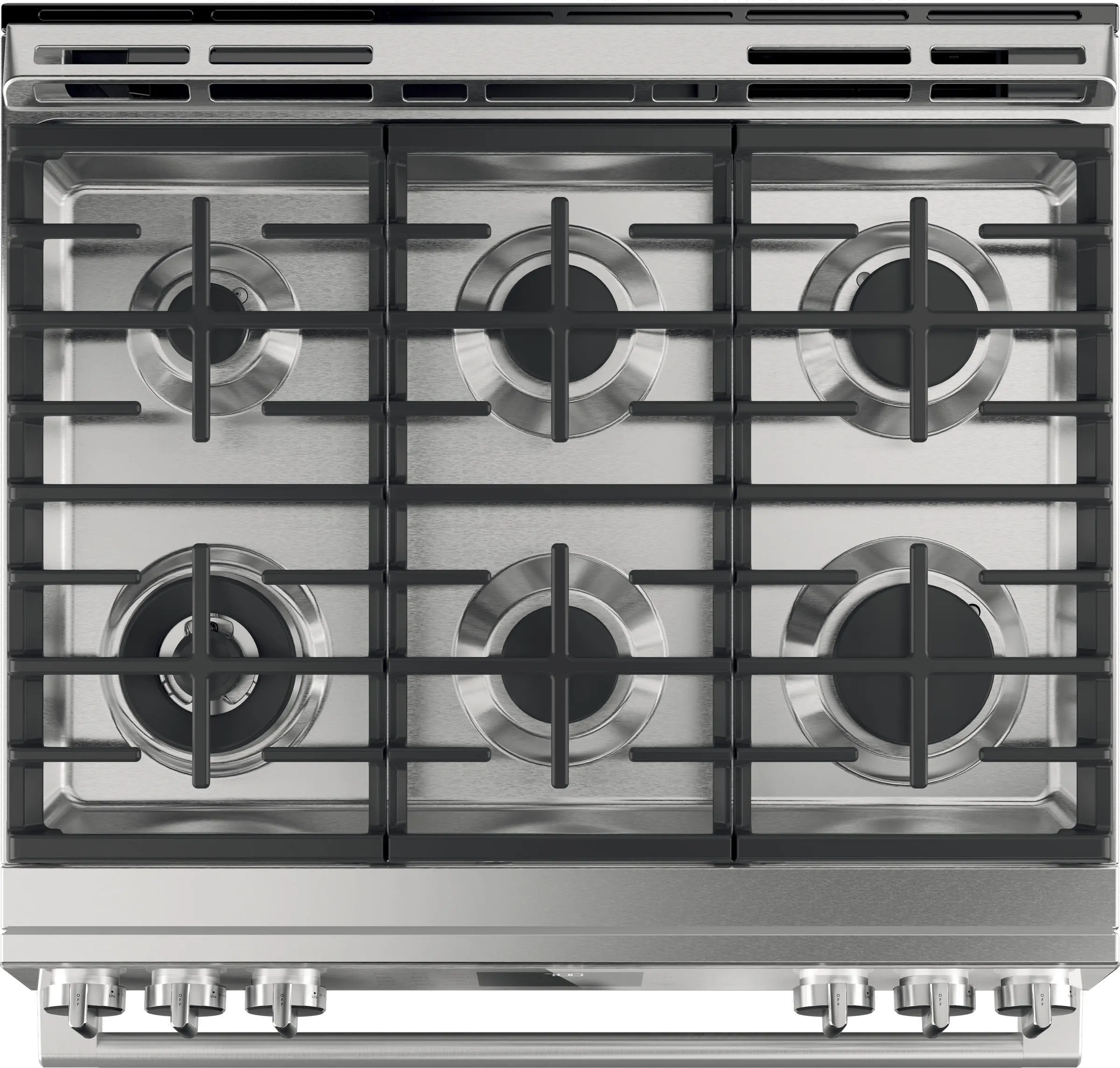 CGS700M2NS5 Cafe 30 Inch Gas Smart Range - 5.6 cu. ft. Platinum Glass-4