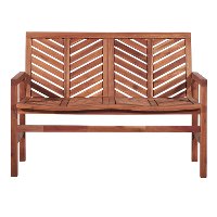 OW48VINLSBR Light Brown 48 Loveseat Bench-3