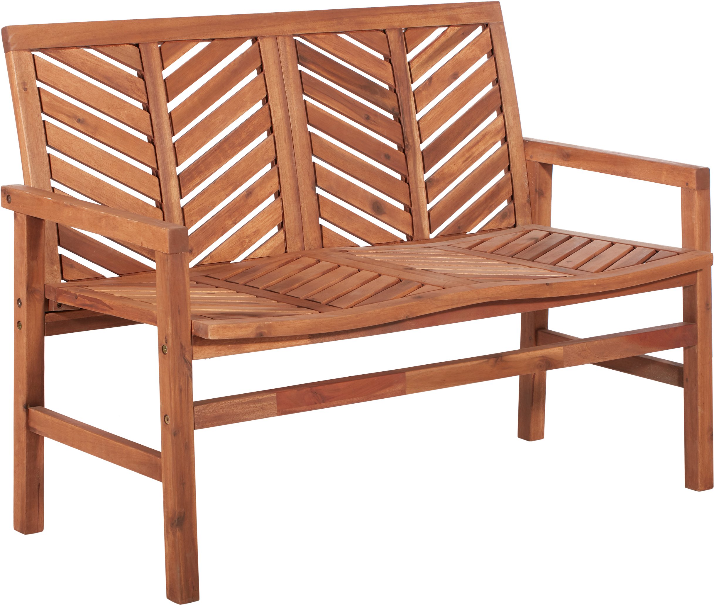 OW48VINLSBR Vincent Light Brown 48 Loveseat Bench-2