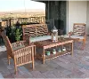 OW4SBR Light Brown Conversation Set with Coffee Table - Walker Edison