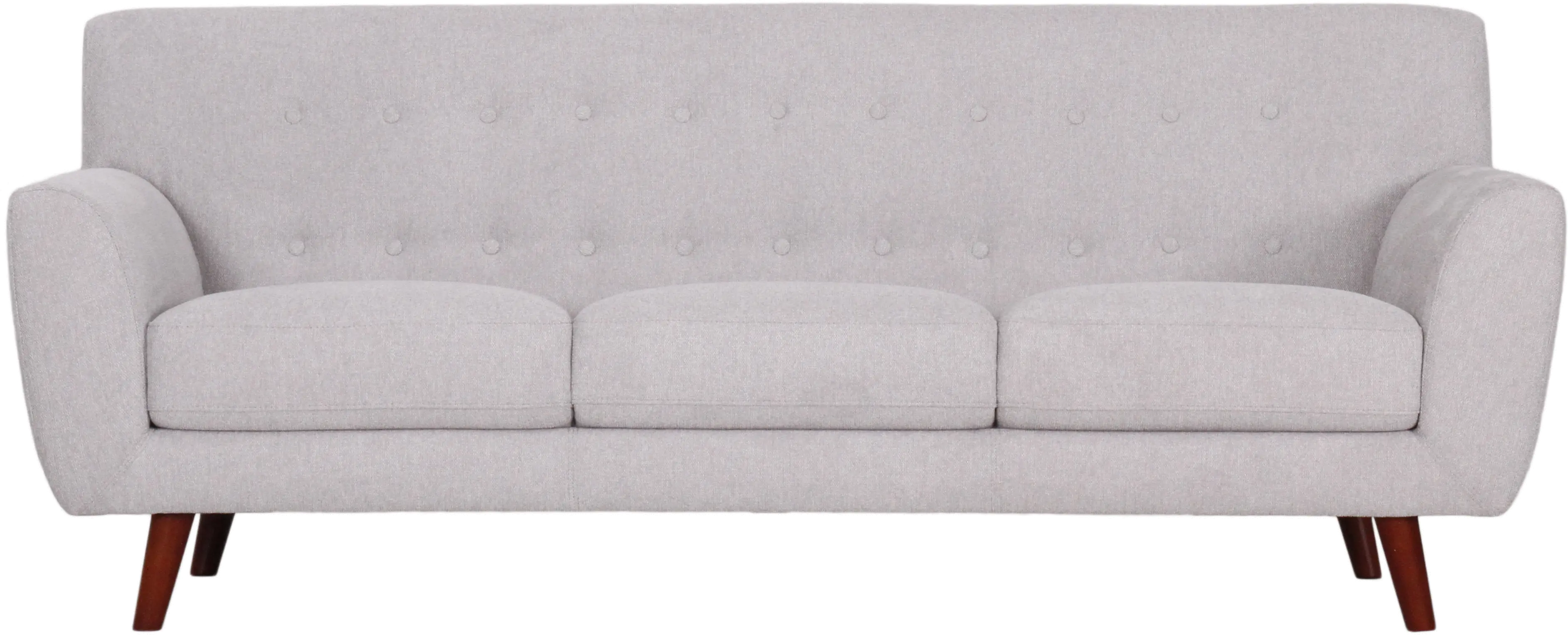Liverpool Mid Century Modern Light Gray Sofa-1