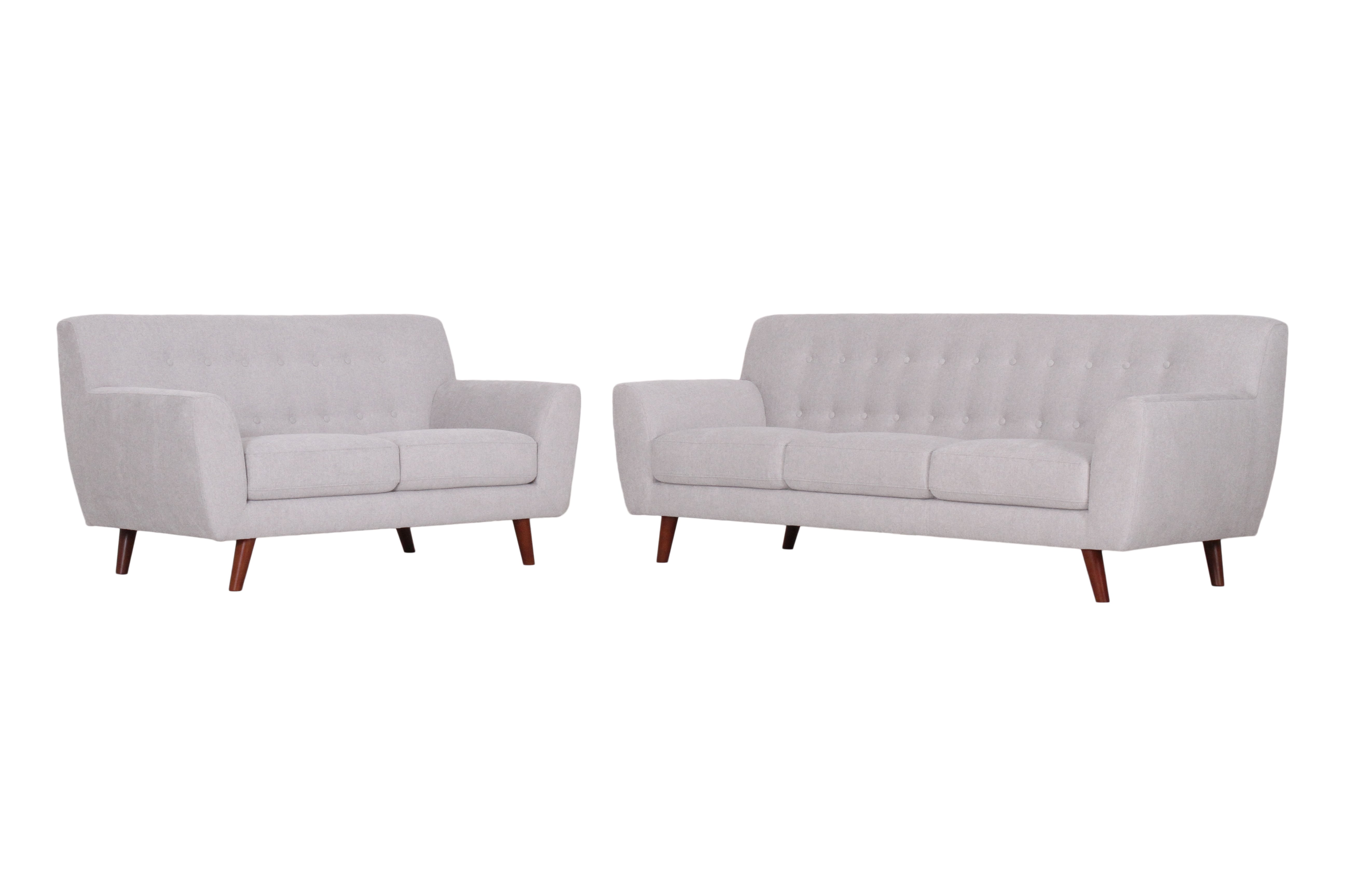 Liverpool Mid Century Modern Light Gray Sofa-4