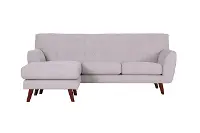 Liverpool Light Gray Sofa with Reversible Chaise