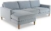 KIT Design Lab Mid Century Modern Slate 2 Piece Sectional