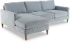 KIT Design Lab Mid Century Modern Slate 2 Piece Sectional