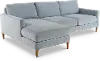 KIT Design Lab Mid Century Modern Slate 2 Piece Sectional