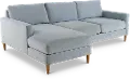KIT Design Lab Mid Century Modern Slate 2 Piece Sectional