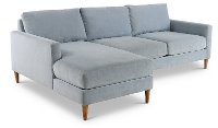 KIT Design Lab Mid Century Modern Slate 2 Piece Sectional