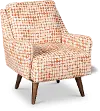 SP10116XXFXXXX/SWIVEL CHAIR/MATOYA PEKOE Design Lab Mid Century Modern Orange Swivel Chair