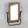 14 Inch Rectangle Tabletop Mirror on Stand