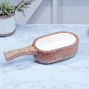 Oval Mango Wood Serving Bowl with Handle