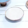 Clearance 10 Inch Mango Wood and White Enamel Bowl